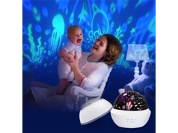 Luz Noturna Infantil, Projetor Giratório 2 em 1 com Dinossauro e Vespa BRILVIBERA