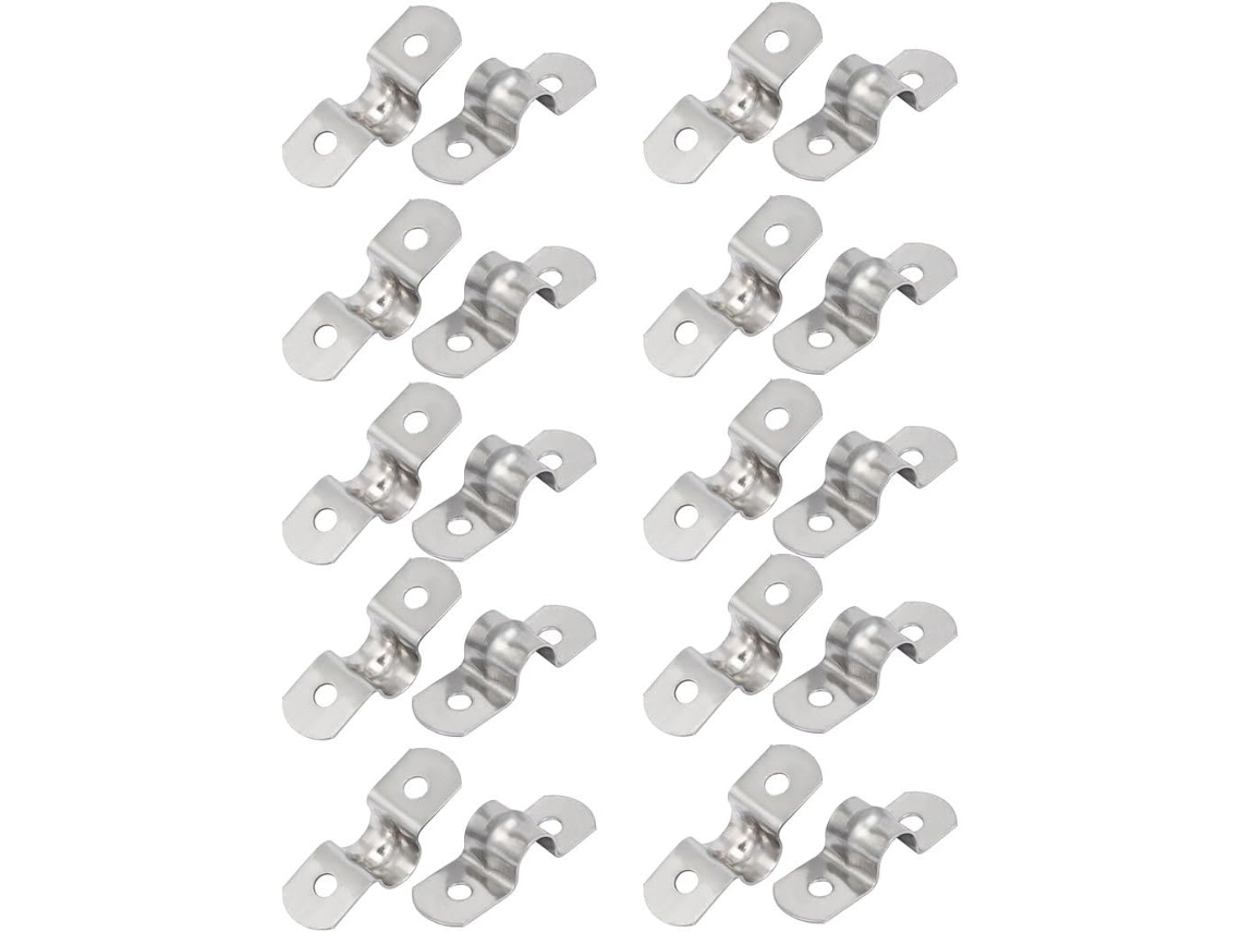 Abraçadeiras de Aço Inoxidável M8 304 com Dois Furos, 20 Peças CHABERLU (73d0313658dafe8018664a56776af2ac)