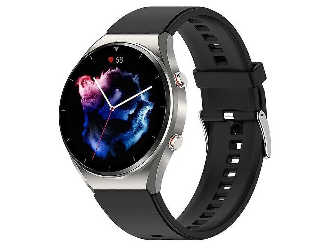 Smartwatch E09 com tela colorida de 1,32 polegadas, monitora frequência cardíaca e pressão arterial. Ly Ebike