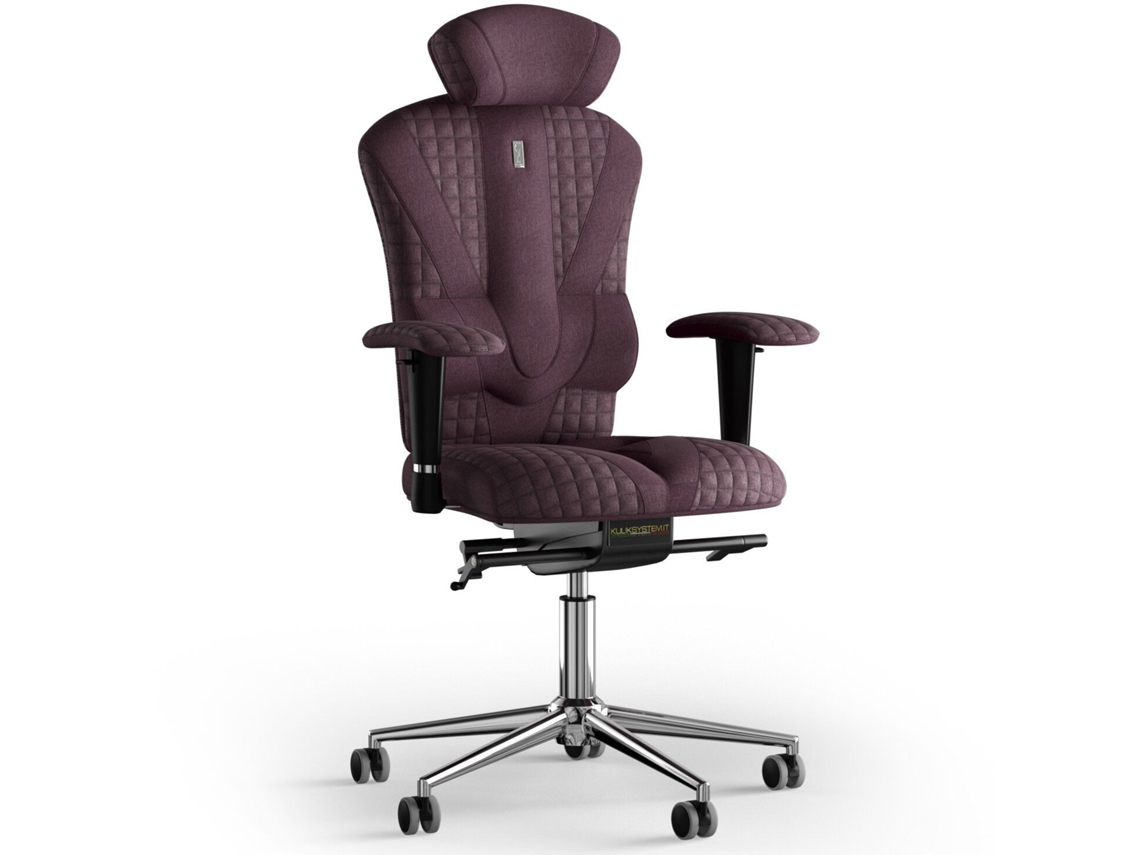 Cadeira de Escritório Ergonómica KULIK Tecido de Costura Victory Stitching (Azur - Violeta -130x50x50cm)