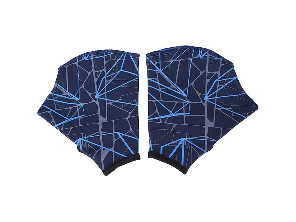 Guantes De Natación Com Dedos Abertos Linjou Para Adultos Treinamento Água Paddle Nylon Elástico Ajustável