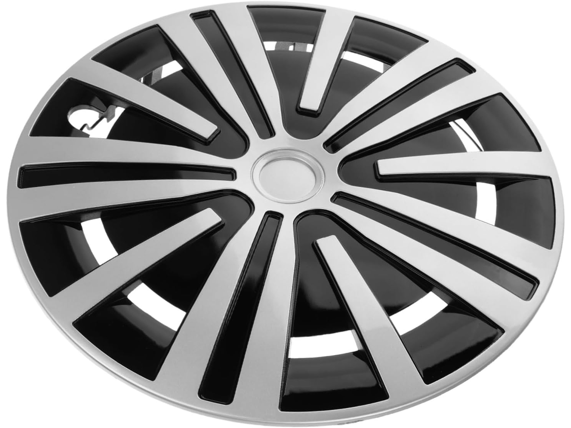 Calota De Roda Preta De 14 Polegadas Em Pp Para Carro, Elegante E Moderna.