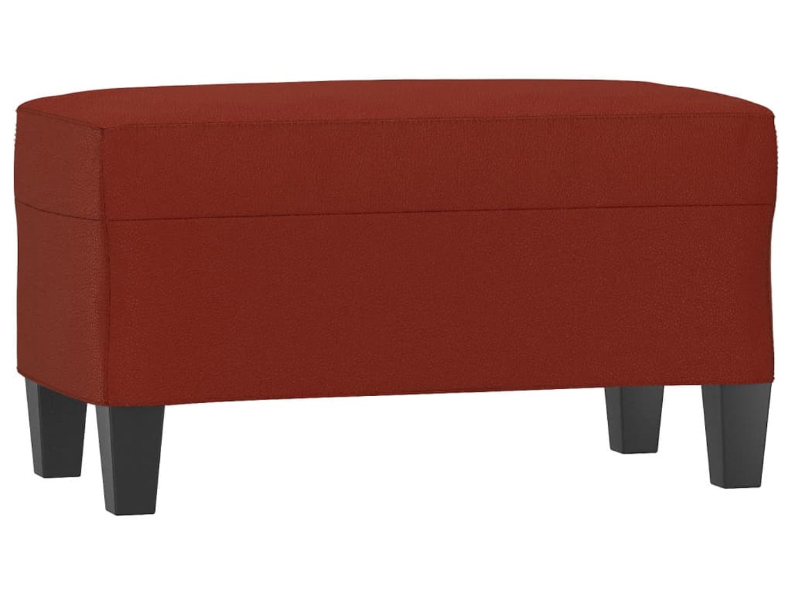 Banco VIDAXL (Vermelho - Couro Artificial - 70 x 35 x 41 cm)