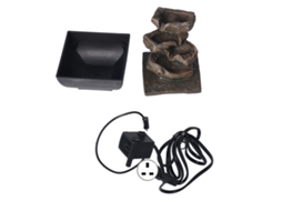 Fontaine De Table Cascata De Pedra Com Luzes Led