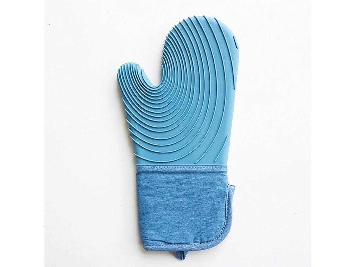 Luvas de silicone resistentes ao calor para forno micro-ondas cozinha, anti-derrapantes | S/MARCA