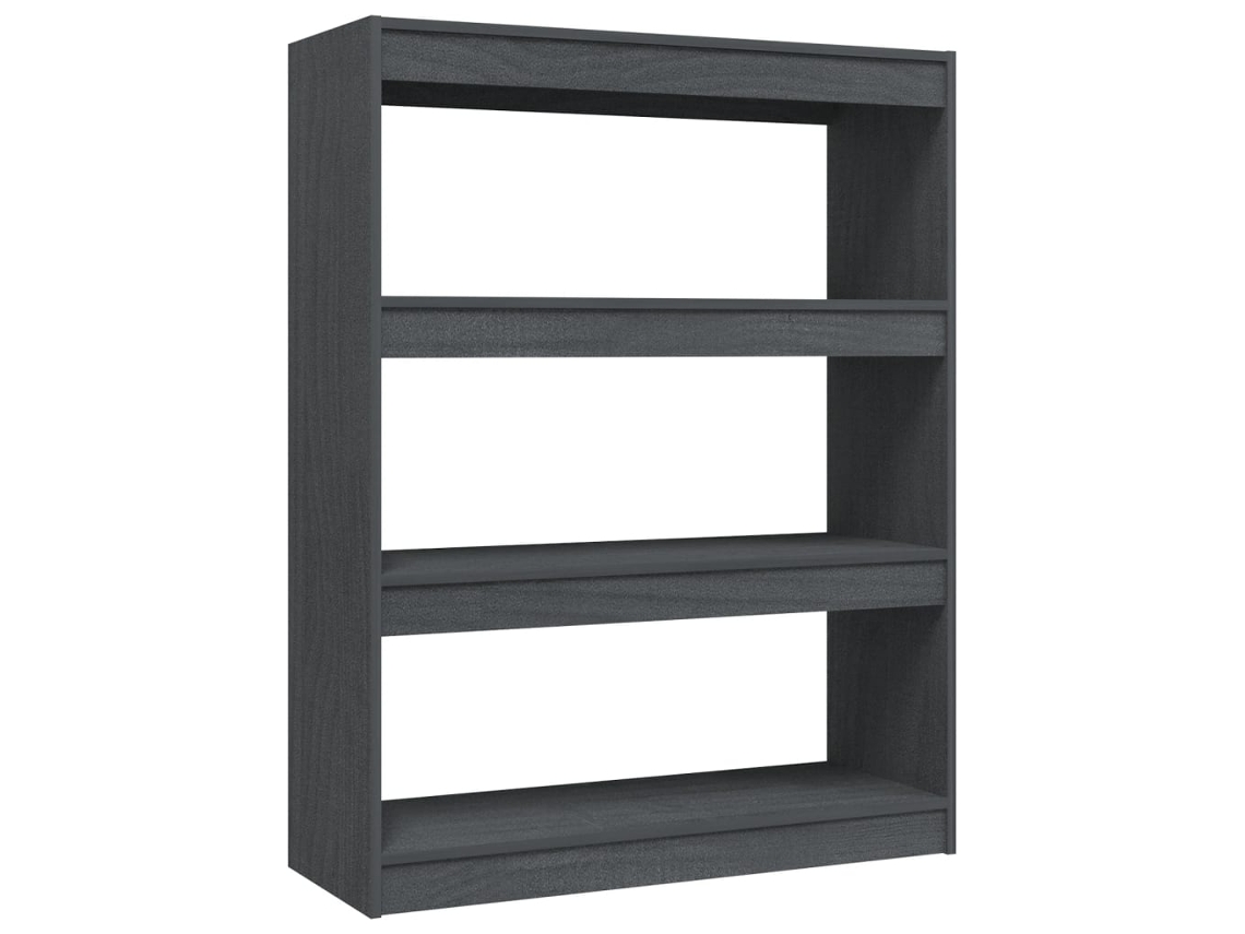 Book Cabinet, Book Cabinets Vidaxl Cinzeto Madeira De Pinho (n/a)