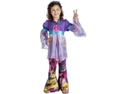Fato de Menina DISFRAZZES Hippie Roxa (Tam: 3 a 4 anos)