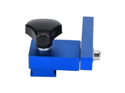 Trilho T de esquadria 30/45 com batente limitador, ferramenta manual de precisão para marcenaria de alta qualidade.