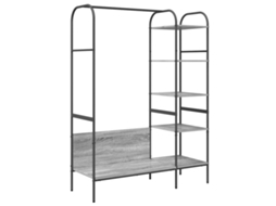 Suporte para Roupas com Prateleira Cinzeto MAISON EXCLUSIVE 120x44x160 cm