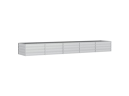Garden Raised Bed, Garden Raised Beds Vidaxl Prateado Aço (400 X 80 X 45 Cm)