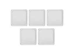 Malha De Filtro De Poeira Para Ventilador Pc 140mm, 5 Peças, Branco Luz Dourada