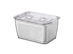 EIOORORRIY Recipientes Para Legumes/frutas com Escorredor (branco)