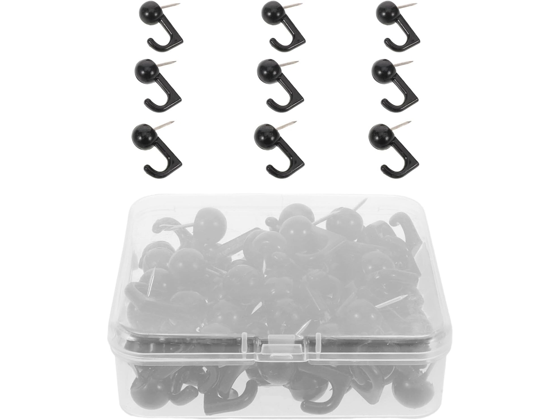 Tachinhas Pretas Gatuida Para Quadros De Cortiça 100 Unidades