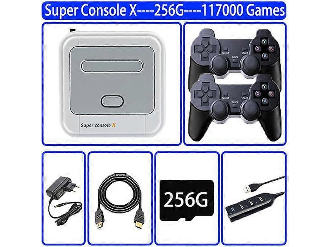 Super Console X Com Gamepads Game Box Retro Game Console Para Psp / Ps1 / N64 / Mame / Naomi 100000 Video Games Hengjian