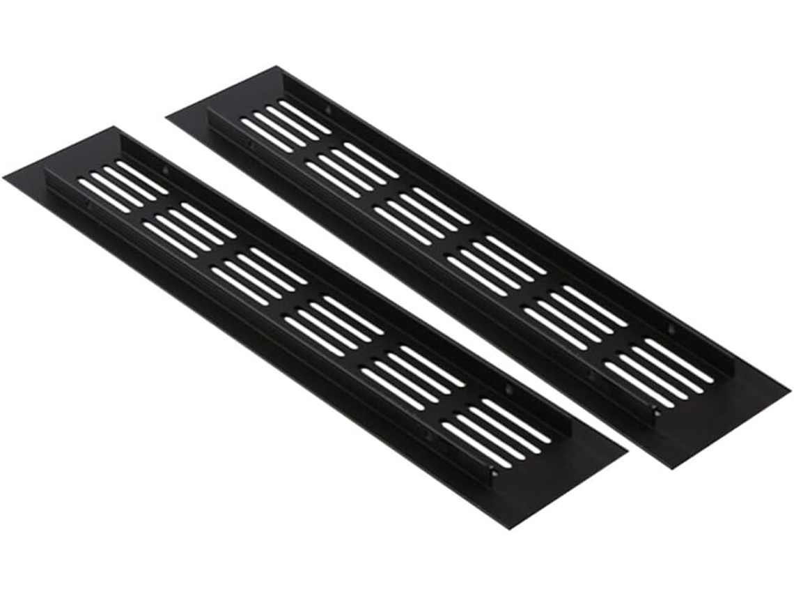 Conjunto De 4 Grelhas De Ventilação Em Liga De Alumínio Para Armários E Móveis.