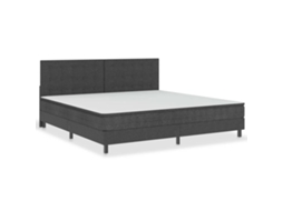 Box Spring Bed, Box Spring Beds Vidaxl Cinzeto Tecido (200 X 200 Cm)