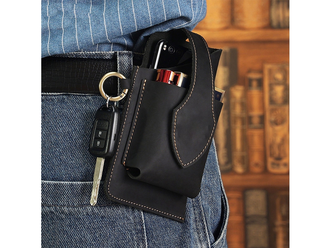Capa de Couro com Relieve para iPhone 12 Pro EOOCOO