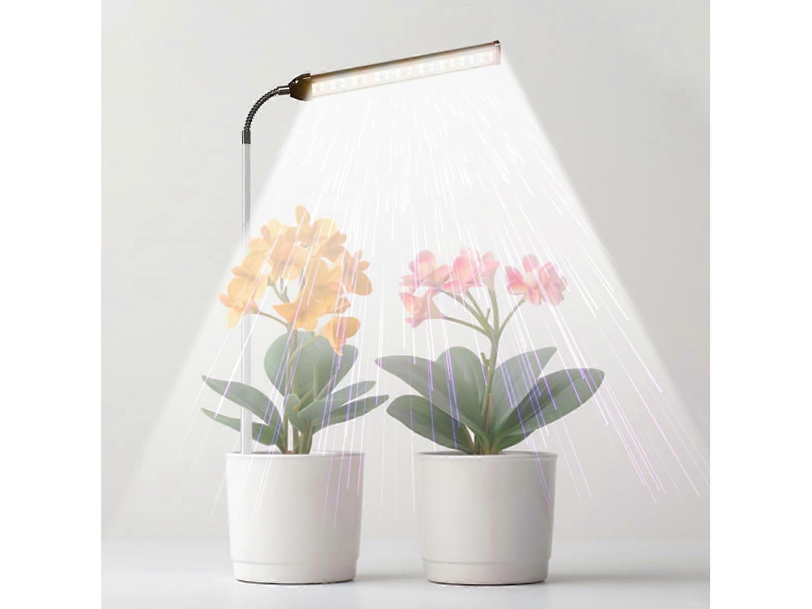 Omni luz de Cultivo para Plantas Interiores, 5 Niveles de Brillo Y Temporizador 4/8/12/18h (1 Paquete)