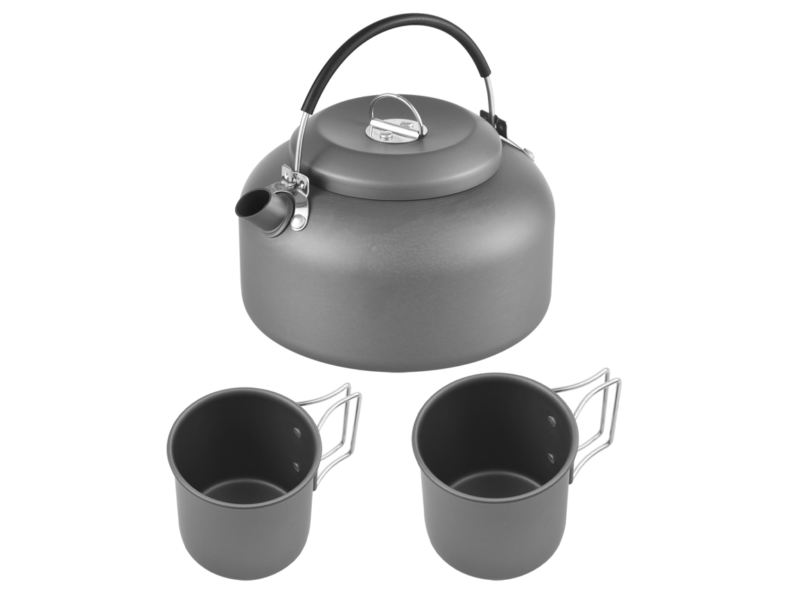 Chaleira de Camping com Canecas Metal 1.4l