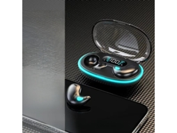 Fones de Ouvido True Wireless Bluetooth 5.3, À Prova D'água, com Cancelamento de Ruído e Microfone. MDUG (preto)