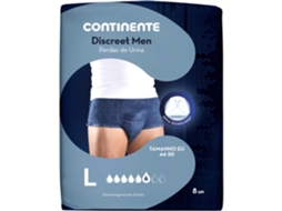 Cuecas Incontinência Discreet L CONTINENTE emb. 8 un