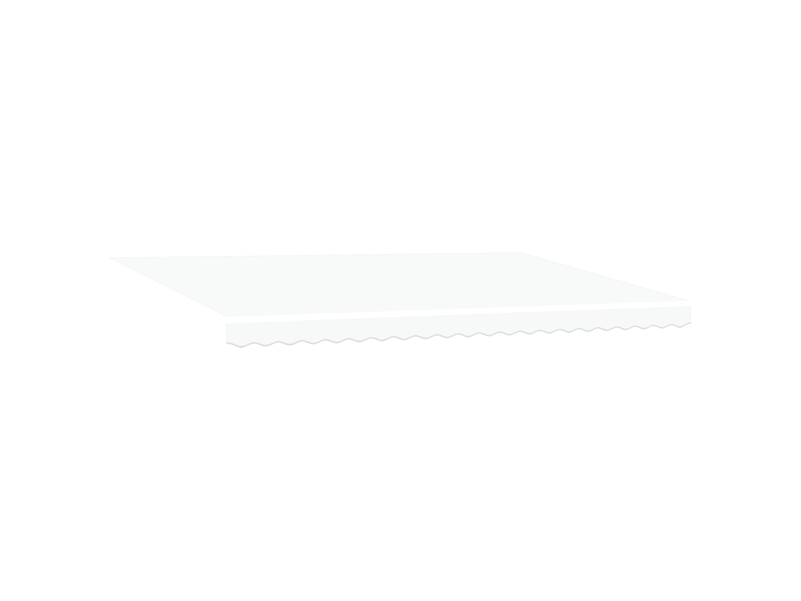 Conjunto 1 Toldo Retrátil Vidaxl Branco Poliéster (500 × 300 Cm)
