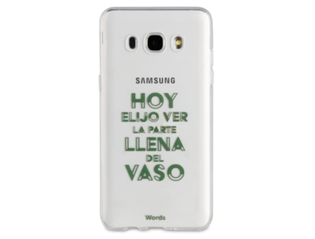 Capa Samsung Galaxy J5 2016 WORDS Vaso Transparente