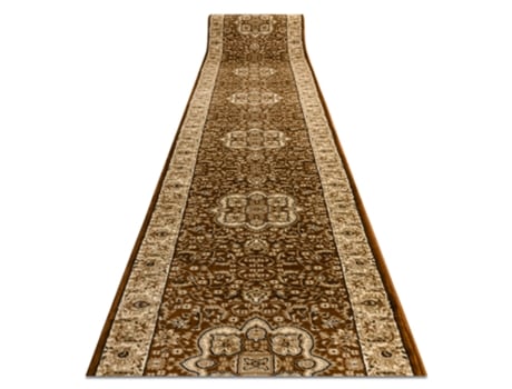 Conjunto de Passadeira DYWANY LUSZCZOW Heat Royal Agy Polipropileno Castanho (70x260cm)