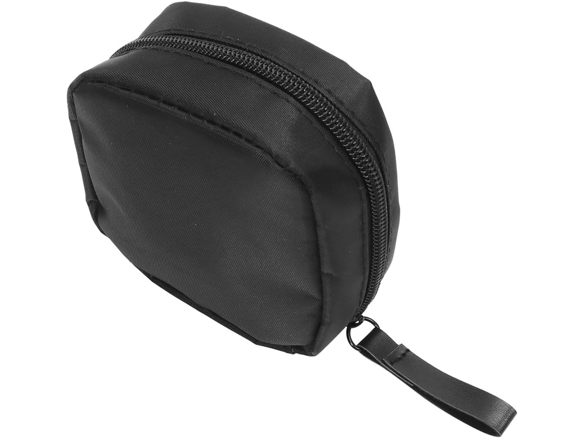 Bolsa multifuncional Maquiagem, impermeável e portátil, em poliéster, Preta, tamanho P.