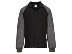 Polo De Manga Comprida Com Mangas Resistentes A Cortes Preto / Xxxl