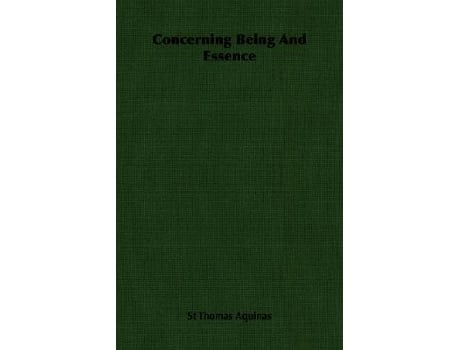 Livro Concerning Being And Essence de Aquinas Thomas (Inglês)