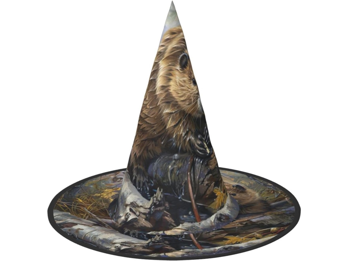 Chapéus De Bruxa Com Estampa De Castor - Para Uso Prático E Funcional