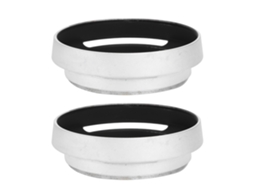 2pcs Aluminium Alloy Hollow Out Lens Hood 58 Mm For Leica Camera Silver LAXISCREED