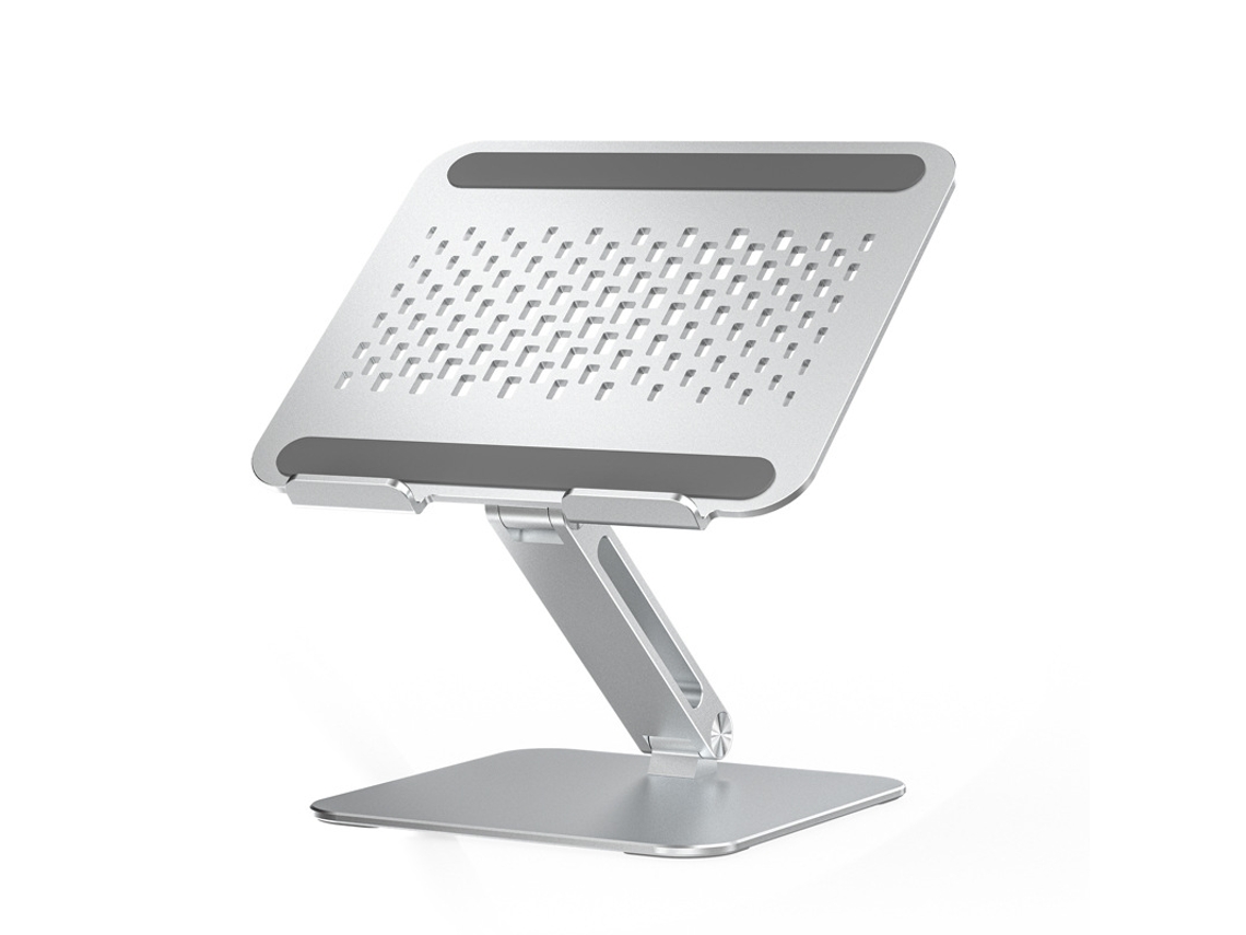 Suporte para laptop compatível com modelos de 10 a 21 polegadas, ventilado, ajustável, antiderrapante, ergonômico e dobrável, compatível com Slowmoose.