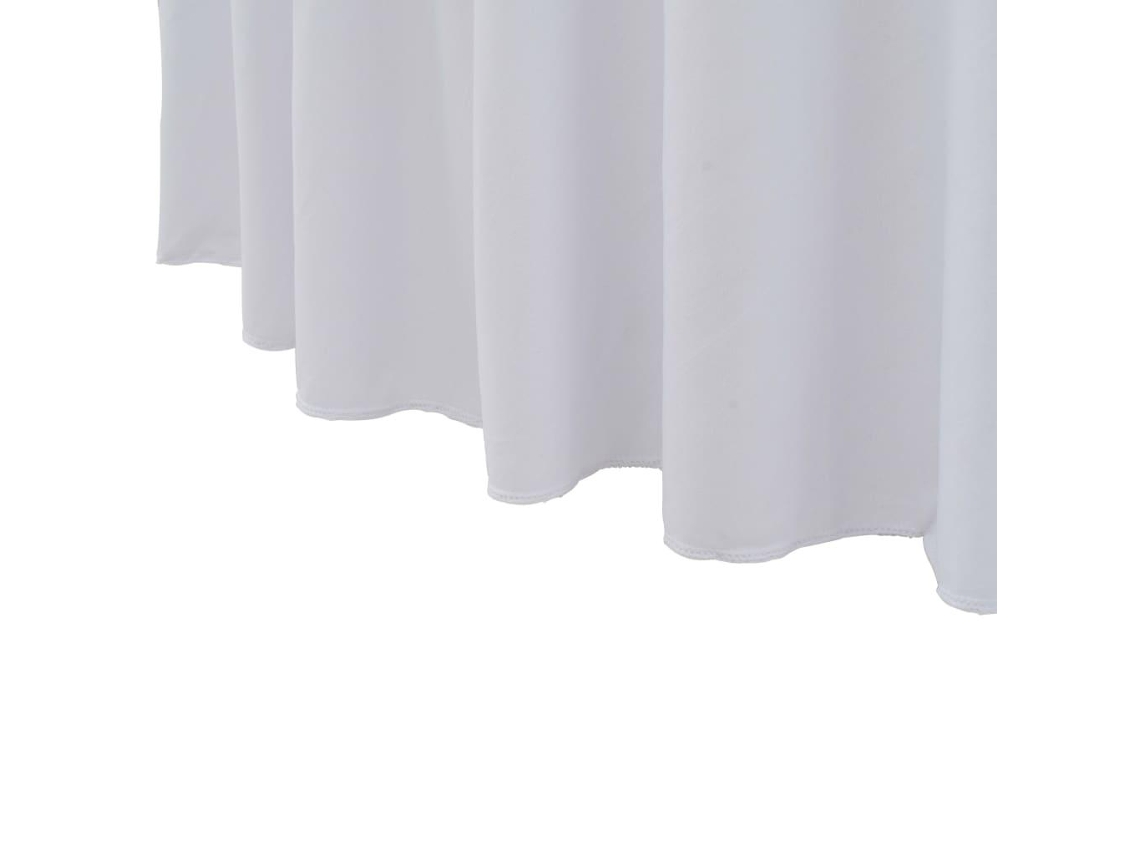 Vidaxl Capa Extensível para Mesa com Camilha 2 Pcs 120X74 Cm Branco