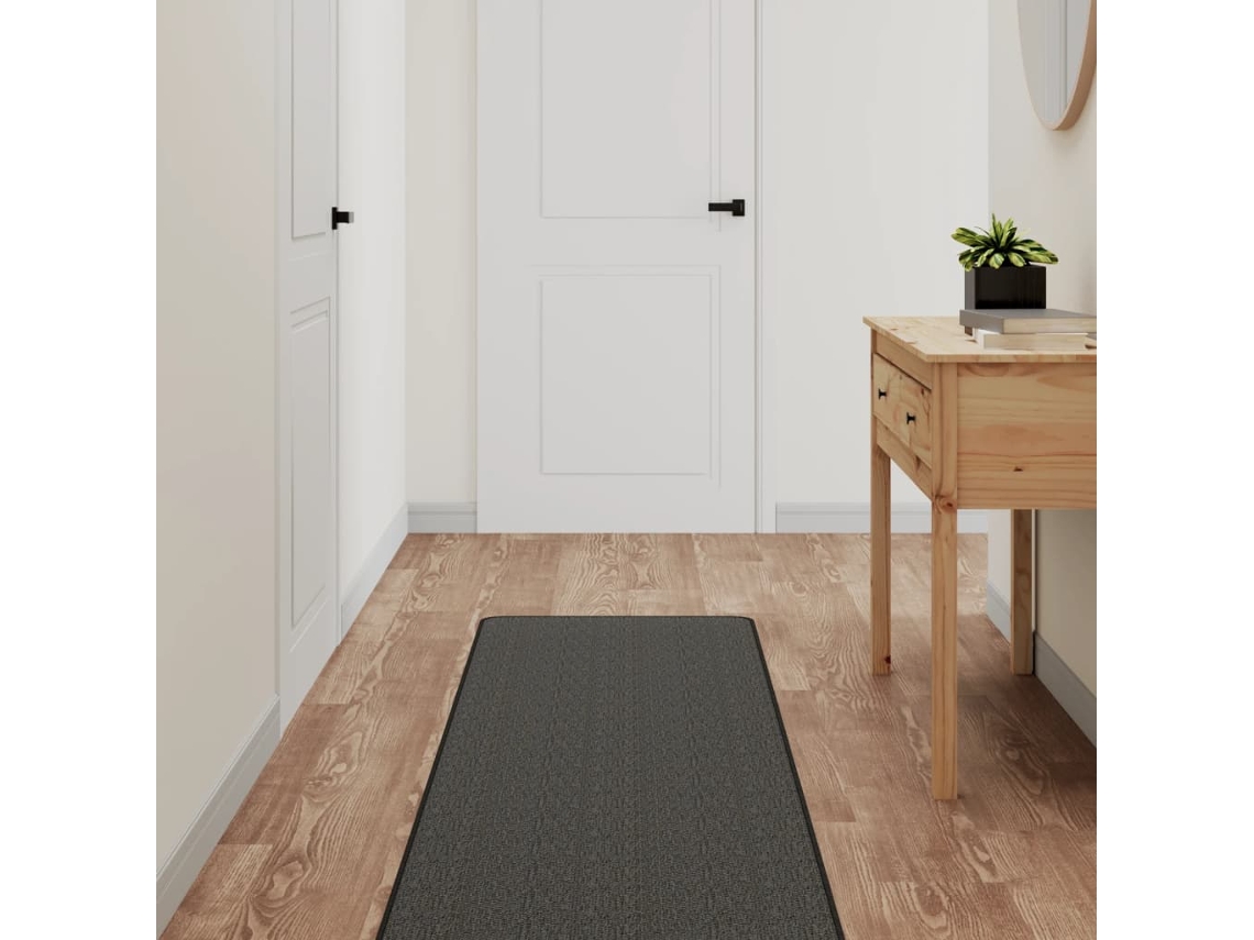 Vidaxl Tapete/passadeira 50x300 Cm Aspeto Sisal Antracite