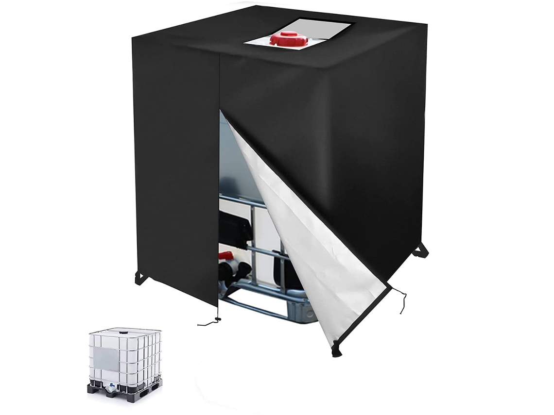 Capa Para Tanque Ibc Impermeável Anti Uv, Cobertura Protetora De Lona Proteção Completa Btforus (120x100x116cm)