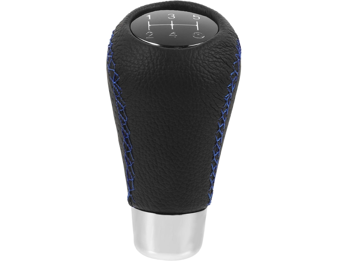 Manopla De Câmbio Easy Lever Em Liga De Alumínio Com Design Em Couro Sintético