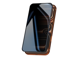 Avizar Proteção De Ecrã Em Vidro Temperado Para Iphone 17 Pro Anti-espionagem Com Dureza 9h Preto Transparente