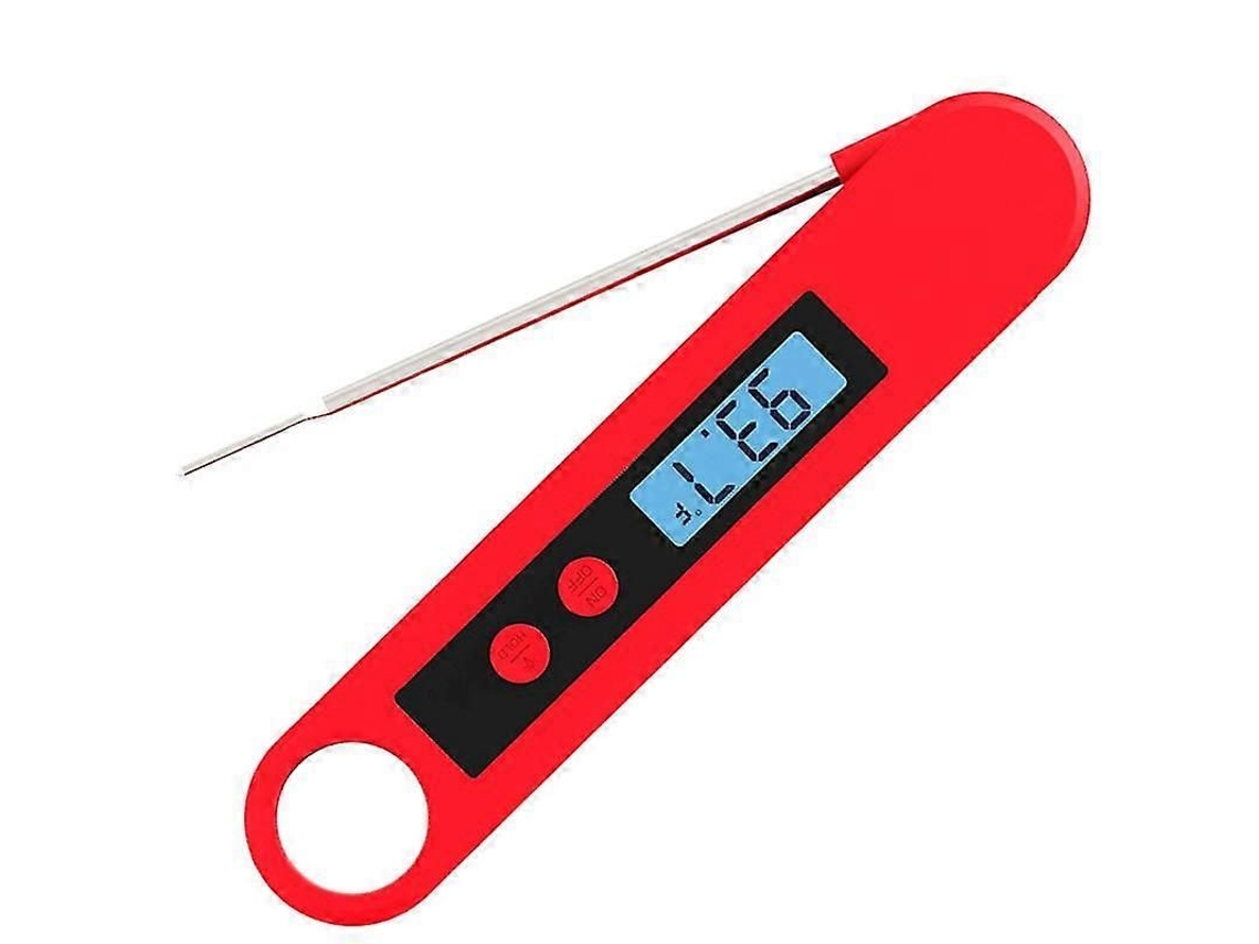 Termômetro de Carne, Alimentos, Digital Leitura Instantânea, Visor Lcd com Luz Fundo , À Prova D'água Pa GOKOCO