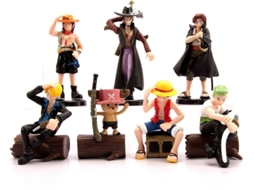 Conjunto de Figuras OEM One Piece: Sanji Chopper Sitting Wood (7 unidades - 5.3 - 8.5 cm)