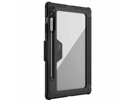 Estojo de Couro para Pára-Choques para Samsung Galaxy Tab S9+ Preto NILLKIN