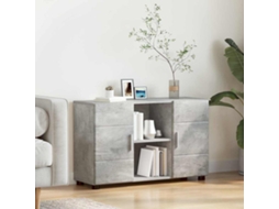 Vidaxl Buffet Florin 88,5 X 30,5 X 55,5 Cm Cinzento Madeira Processada