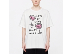 Camiseta Rockinstone Wine By Nine Lauren Emmett Art com design exclusivo de designer.