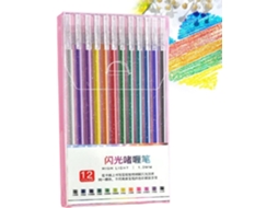 Canetas Em Gel Com Glitter, 24 Unidades, Tinta Macia E Vibrante,