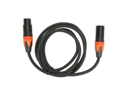 Cabo Lurelia XLR Macho/Fêmea 1,5 m, para microfones, mesas de mixagem, amplificadores e colunas ativas.