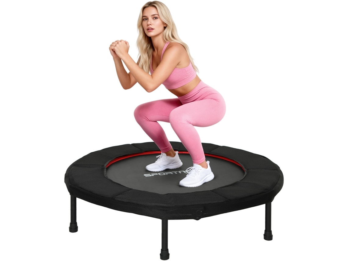 Trampolín Of Fitness Ø102 Cm Bed Elástica Foldable With Marco Of Steel Antideslizantes Load Poliestere Kg Red