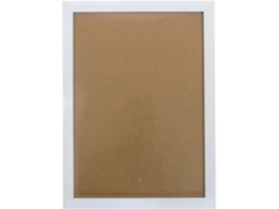 Moldura Branca, com Dimensões de 25 X 35 Cm, Estilo Minimalista, Vidro Acrílico e Ganchos para Fixação na Parede, Ergonômico, Uso STELASPLEN