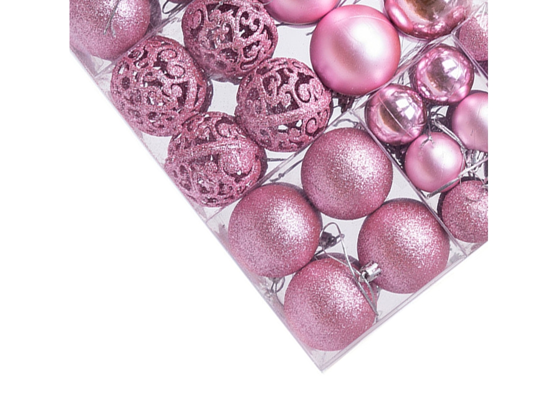 Ornamentos De Bola De Natal (caixa Com 100, Rosa) Eoocoo