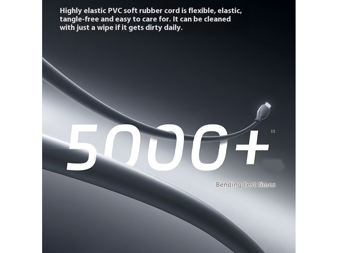 Cabo Baseus Ultra-fast Series 6a 100w Usb-a Para Tipo-c, Transmiss?o De Dados, Núcleo De Cobre, 1m/2m De Comprimento